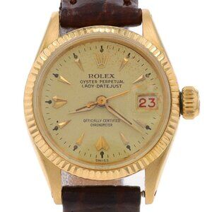 Rolex 1958 Lady-Datejust Watch 6517 - Yellow Gold 18k Automatic One Year
